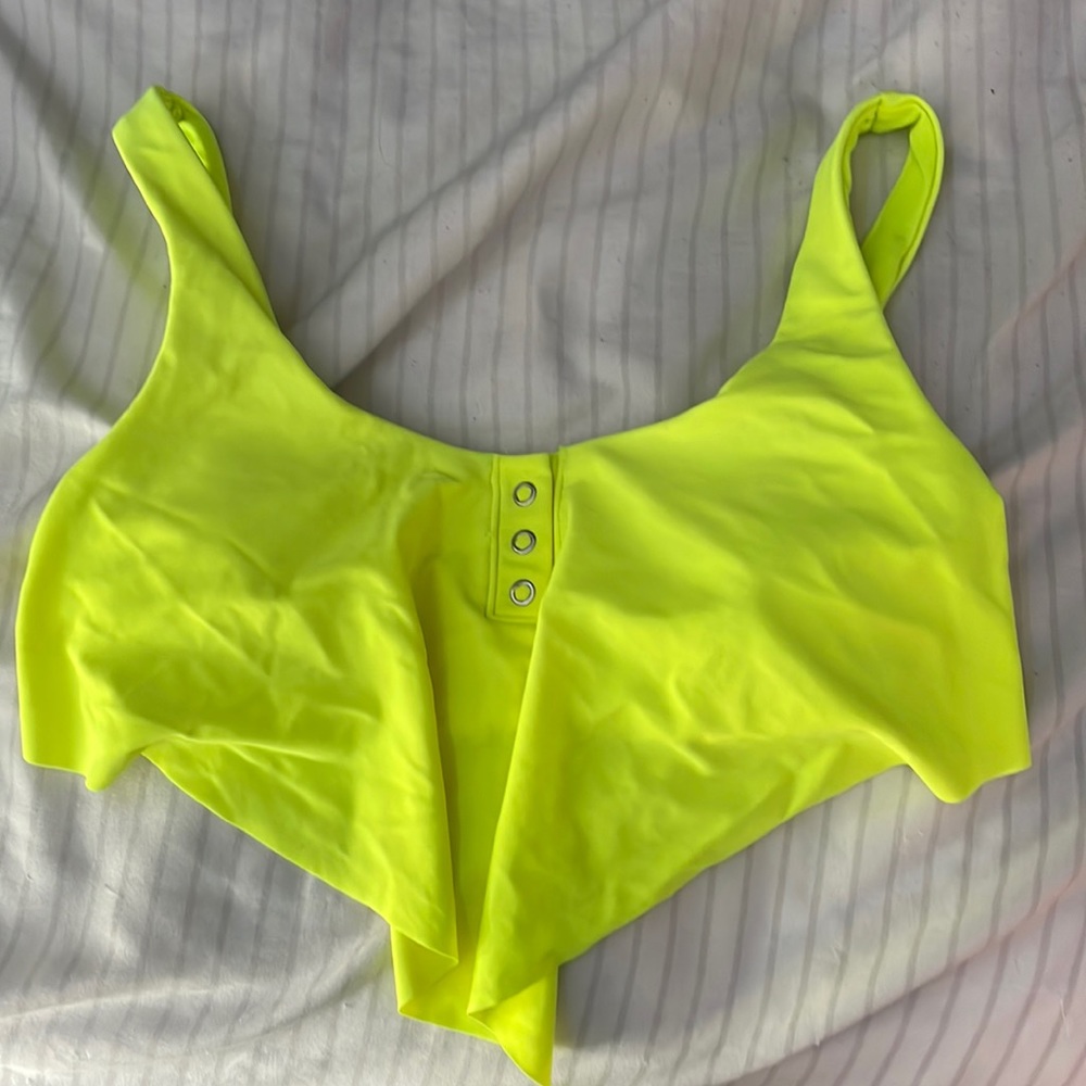 NEON YELLOW BATHING SUIT TOP